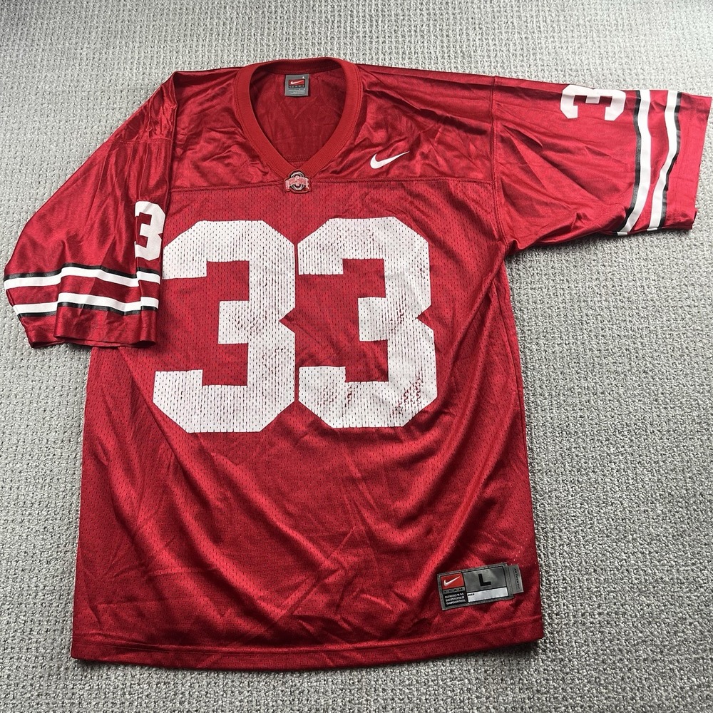Vintage Ohio State Buckeyes Football Jersey #33 Nike Team Men’s Size Large